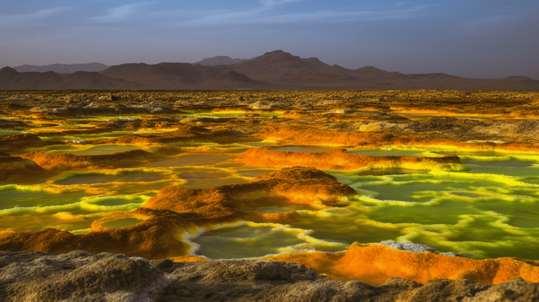 공포여행지 에티오피아 다나킬 사막